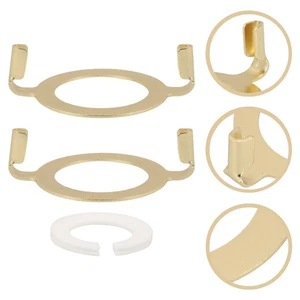 2 Sets Metal Lamp Shade Reducer Ring Lampshade Reducer Ring Light Shade Fittings - Picture 1 of 17