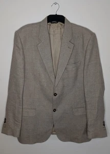 Hawes & Curtis 1913 (46R) Beige Angelico Wool Linen Sport Coat Summer Jacket - Picture 1 of 13