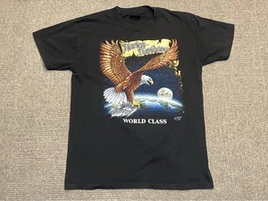 Vintage Harley Davidson 3D Emblem World Class Single Stitch Shirt L Eagle 1990 - Bild 1 von 16