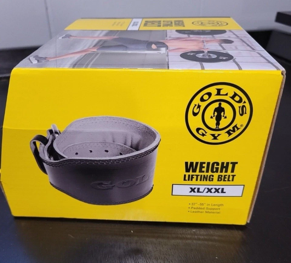 Cinturón de levantamiento de pesas GOLDS GYM | XL / XXL - 37" a 55" de longitud | HHWB-GG001XL Foto 1 de 1