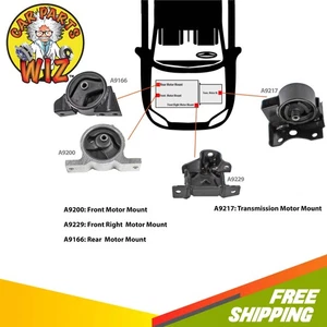 NUEVO kit de montaje de motor y transmisión para Nissan Sentra 00-06 1,8 L DOHC QG18DE - Imagen 1 de 4