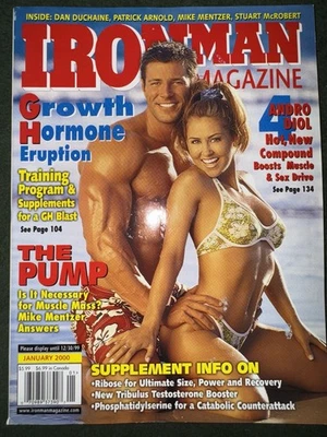 Iron Man Magazine January 2000 Bodybuilding Fitness Health Vintage Rare Good Foto 1 de 3