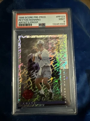 1998 Score Artist’s Proof Peyton Manning RC PSA 9 - Image 1 of 2