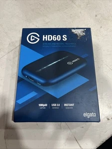 Elgato HD60 S Game Capture Card - Black (1GC109901004) Brand New Sealed - Afbeelding 1 van 2