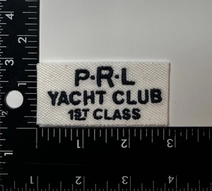 Polo Ralph Lauren Custom Embroidered PRL Yacht Club Nautical Sew On Patch - Picture 1 of 3