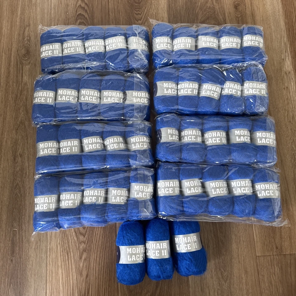 Mohair Lace II Yarn - Filati Europa, Blend, 480 Yards - Bright Blue 12-21 - Image 1 of 4