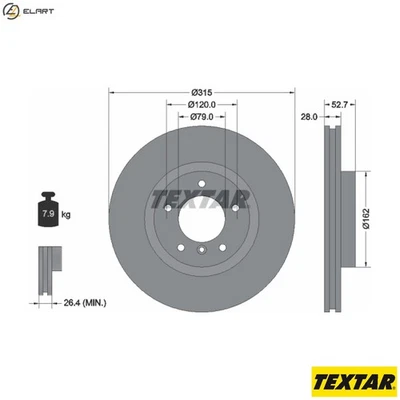 2x BRAKE DISC 92071103 FOR WIESMANN BMW Z3/E36/Roadster S50326S1 3.2L 6cyl 3.2L - Image 1 of 4