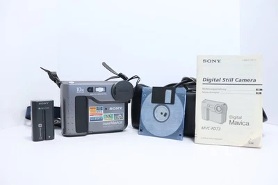Sony Digital Mavica MVC-FD73 Floppy Disk Camera 10x Zoom + Charger Y2K Tested - Image 1 of 4