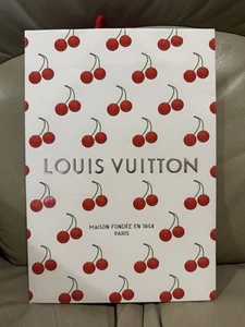 Louis Vuitton X MURAKAMI CHERRY Medium Paper Gift Shopping Bag NEW LV 2025 - Picture 1 of 2