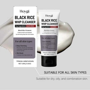 Detergente schiumogeno di riso nero schiuma detergente schiarente quotidiana;, - Foto 1 di 18