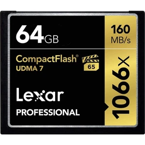 Lexar Professional 1066x Compact Flash Card 64GB [Parallel Import] LCF64GCRBNA10 - Picture 1 of 2
