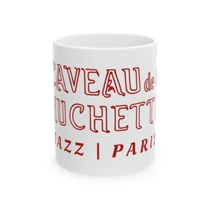 Taza de cerámica de café Caveau de la Huchette París Francia Jazz Club - Imagen 1 de 9