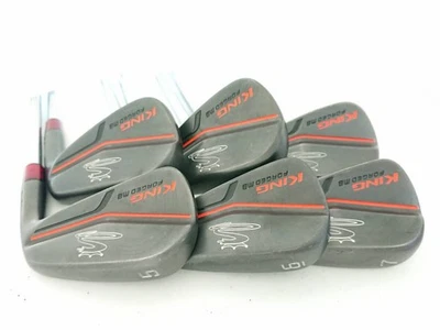 Cobra Iron Set KING FORGED MB BLACK 5.6.7.8.9.P Dynamic Gold AMT Flex X100 - Image 1 of 4