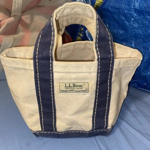 Vintage Outside Tag A+ 70s LL Bean Boat & Tote Micro Canvas Bag Freeport USA #2 - Picture 1 of 14