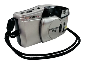 Cámara fotográfica Olympus SuperZoom 70S 35 mm apuntar y disparar AF PROBADA sin película - Imagen 1 de 21