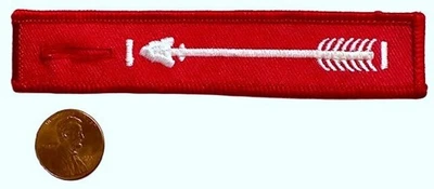 BOY SCOUT BSA OA ORDER OF THE ARROW BROTHERHOOD SASH RED PATCH - Image 1 of 2