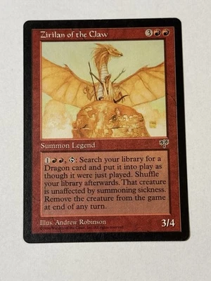 Zirilan of the Claw (Mirage) - RESERVED LIST w/ Color Misprint On Back - MTG - Image 1 of 3