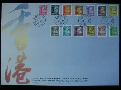 Estampillas definitivas de portada de último día 1997 (13 sellos) 1992 - 1997  Foto 1 de 4