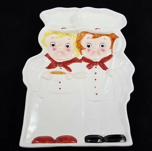 Vintage 1998 Campbells Suppe Kinder Keramik Serviertablett Schale geteilt Gemüse - Bild 1 von 8