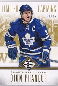 12-13 Limited Dion Phaneuf /25 GOLD Captain Maple Leafs 2012 - Picture 1 of 1