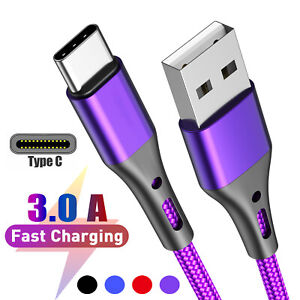 Fast Charging USB C Cable 3A Charger Type C Micro USB Braided Cable Universal