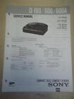 Sony Service Manual~D-160/600/600A Discman CD Player~Original~Repair