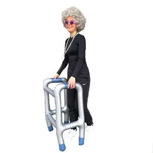 Inflatable Zimmer Frame Funny Old Man Blow Up Old Man Dress Up Gift Joke Age - Picture 1 of 4