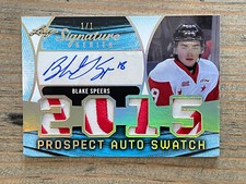2015 Leaf Signature Series Prospect Jersey Holo #d 1/1 Blake Speers RC Auto