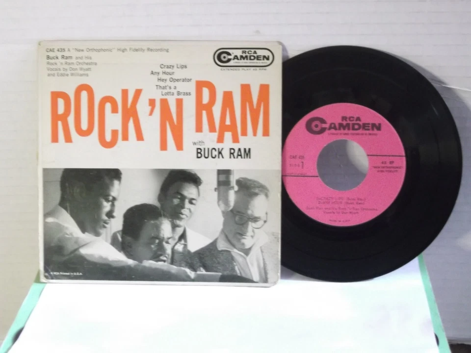 Buck Ram,RCA Camden,"Rock 'N Ram",US,7" EP with P/C, 1958 rocker,Mint- - Image 1 of 1