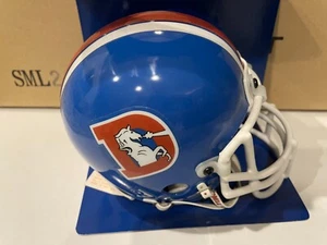 Denver Broncos Authentic Riddell Mini Helmet Metal QB Facemask New Unsigned - Picture 1 of 9