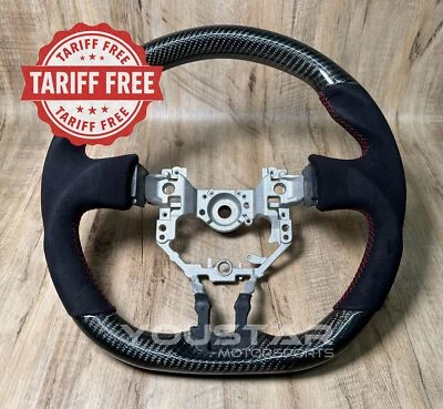 NO TARIFF CARBON Alcantara Steering Wheel for Toyota GT86 Subaru BRZ Scion FR-S - image 1 of 4