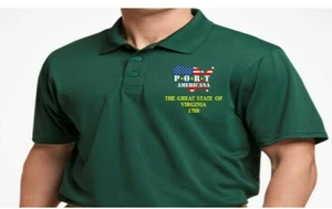 GREAT STATE OF VIRGINIA PORT AMERICANA*EMBROIDERED POLO SHIRT/SWEAT/JACKET. - Picture 1 of 7
