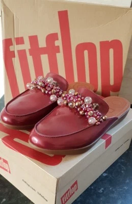 Damen Fitflop Pantoletten Serene Deco Sandalen Slipper Schuh 3/4/5/6/6,5 UVP £90