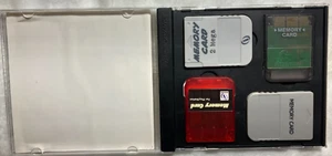 4 PlayStation 1 PS1 Memory Cards - 4 CARDS I FOUND IN CASE - SEE DETAILS - Picture 1 of 2