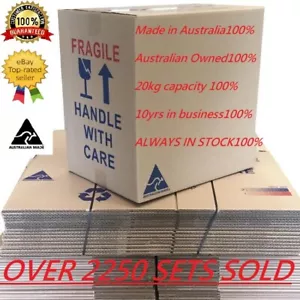 20 X 50L MOVING BOXES CARDBOARD REMOVALIST PACKAGE DEAL - Picture 1 of 9
