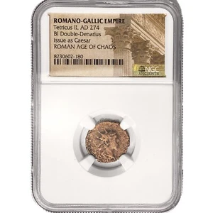 Moneda Antigua Imperio Romano-Galo, Tetricus II, AD 274 NGC, RAOC - Imagen 1 de 3