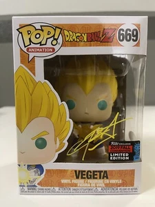CHRIS SABAT SIGNED VEGETA 2019 FALL CONVENTION EXCLUSIVE FUNKO POP JSA COA - Picture 1 of 6
