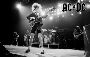 AC/DC FLAGGE FAHNE 50 YEARS ANNIVERSARY LIVE POSTERFLAGGE POSTER FLAG STOFF - Picture 1 of 1