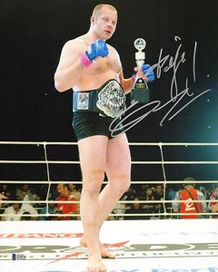 Fedor Emelianenko Signed 11x14 Photo BAS COA Pride FC MMA Belt Picture Autograph - Picture 1 of 7