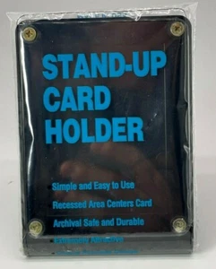 Card Holder Stand Up 4 Screwdown Trading Card Display Built In Stand - Picture 1 of 11
