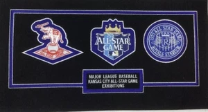 Kansas City MLB All-Star Game Patch Fabric (1960, 1973, 2012) triptych SEALED - Picture 1 of 6