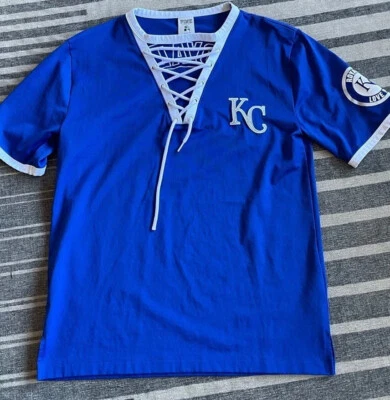 PINK Victoria’s Secret MLB Kansas City Royals jersey shirt. XS - Image 1 of 4