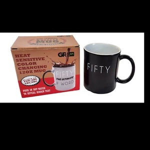 Heat Sensitive Color Changing Mug FIFTY Ultimate F Word 12 Oz Coffee Cup GR8AM - Picture 1 of 3