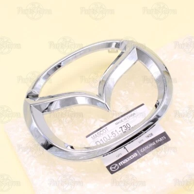 OEM Mazda Grille Mascot Chrome Emblem MAZDA 3 CX-3 w/o Adaptive Cruise D10J51730 - Image 1 of 4
