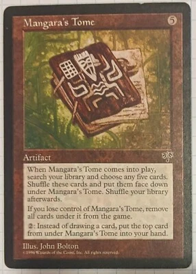 MTG Mangara's Tome LP Rare Mirage - Image 1 of 4