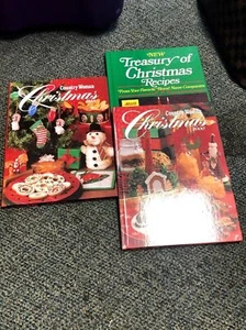 Christmas Recipe Cookbooks Cook 1999 2000 Hardcover Lot of 3 Country Woman lot - Picture 1 of 3