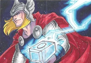 2012 Marvel Premier Sketch - Kat Laurange 2-Panel! - Bild 1 von 2