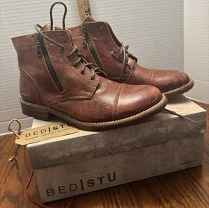 Bed/Stu Boots Women’s S 9.5 Distressed Brown Cobbler Series Bonnie II Adobe Lux - Picture 1 of 13