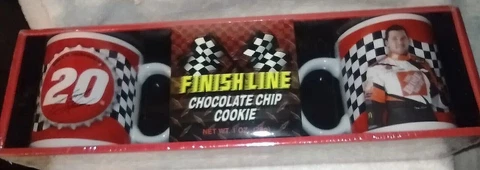 Coca-Cola NASCAR 2004 Tony Stewart #20 2 Mug Set W/Cookie Official NASCAR NEW Cover