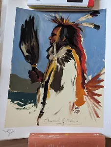Mark Maggiori limited edition print "Chumash of Malibu" 11x14" - Picture 1 of 3